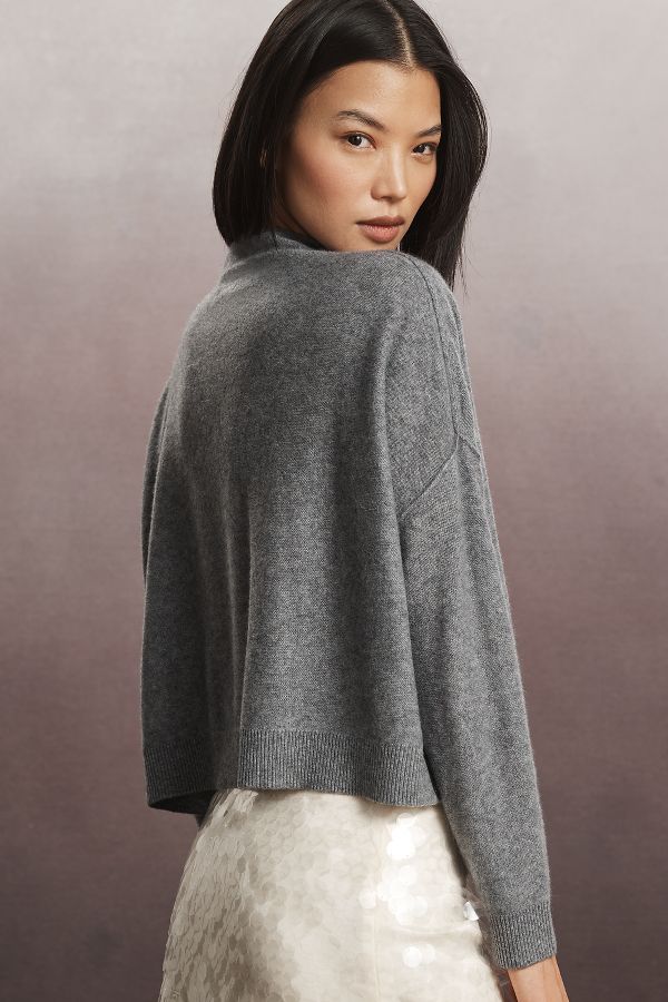 Slide View: 2: The Alani Cashmere Mock-Neck Sweater by Pilcro