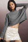 Thumbnail View 1: The Alani Cashmere Mock-Neck Sweater by Pilcro