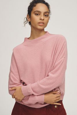 The Alani Cashmere Mock-Neck Sweater by Pilcro