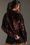 Thumbnail View 2: The Alani Cashmere Mock-Neck Sweater by Pilcro: Sequin Edition