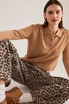 Thumbnail View 3: The Jensen Cashmere Cropped Polo Jumper by Pilcro