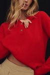 Thumbnail View 4: The Jensen Cashmere Cropped Polo Sweater by Pilcro