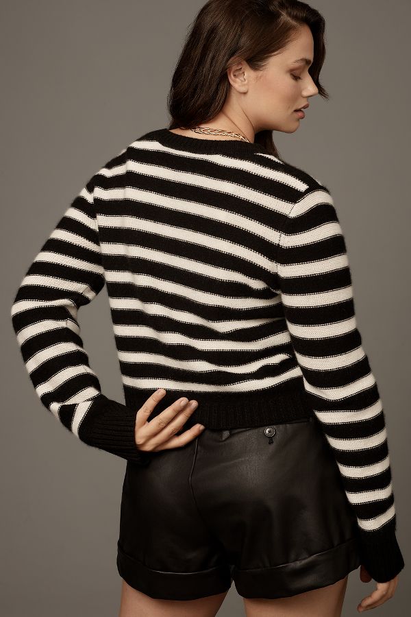 Slide View: 6: Maeve Cashmere Cropped Cardigan