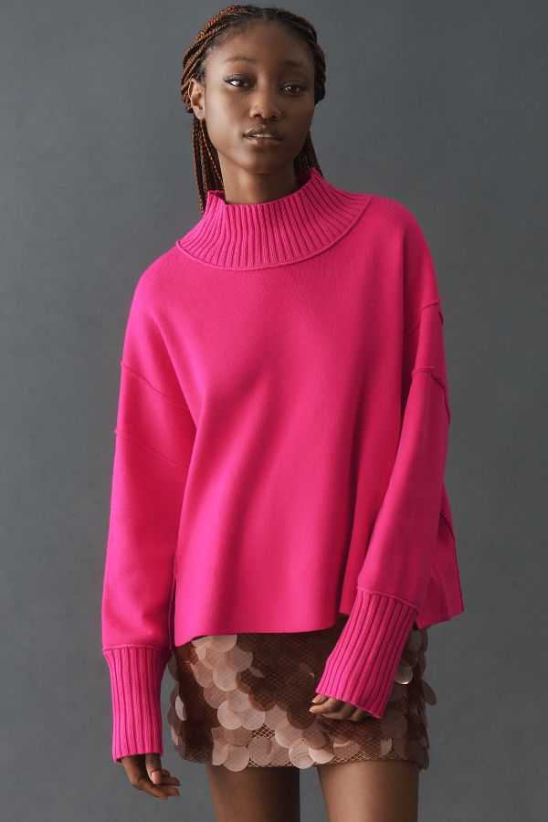 Slide View: 1: The Logan Turtleneck Sweater by Maeve