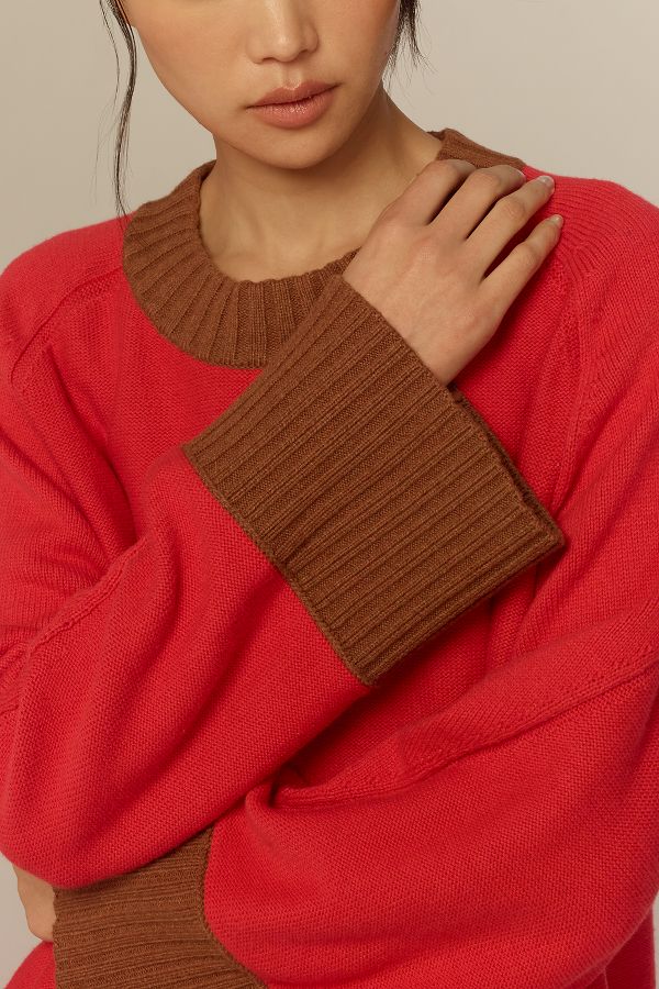 Slide View: 4: The Chandler Crew-Neck Relaxed Pullover Sweater