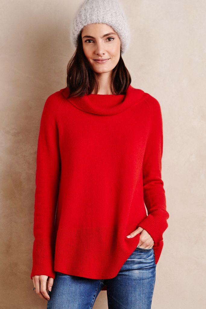 Cowled Cashmere Tunic | Anthropologie