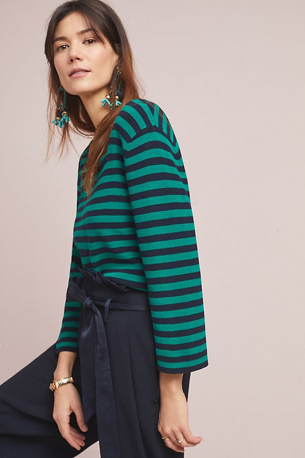 Slide View: 1: Resme Striped Pullover