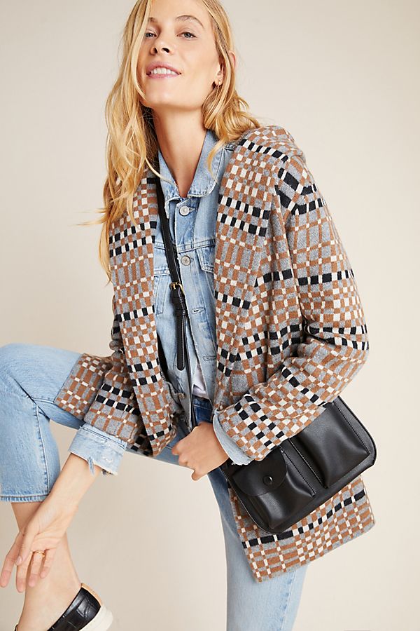 Slide View: 1: Josefa Wool Sweater Coat