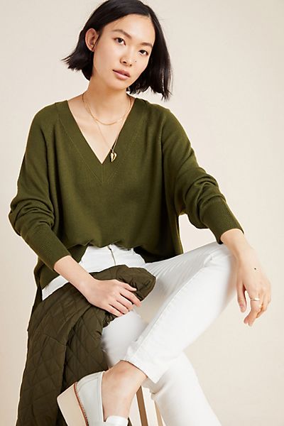 Gabby V-Neck Merino Sweater