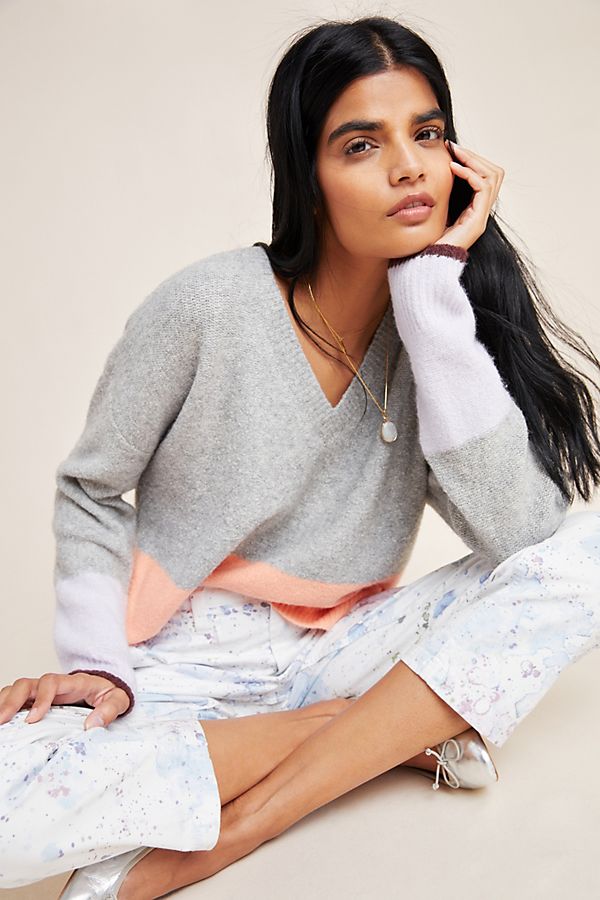 Slide View: 1: Ronita Colorblocked Sweater