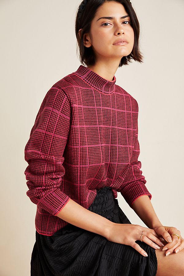 Slide View: 1: Felipa Plaid Pullover