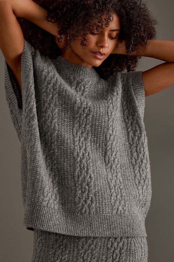 Slide View: 5: Selected Femme Elina Marie Wool Sweater Vest