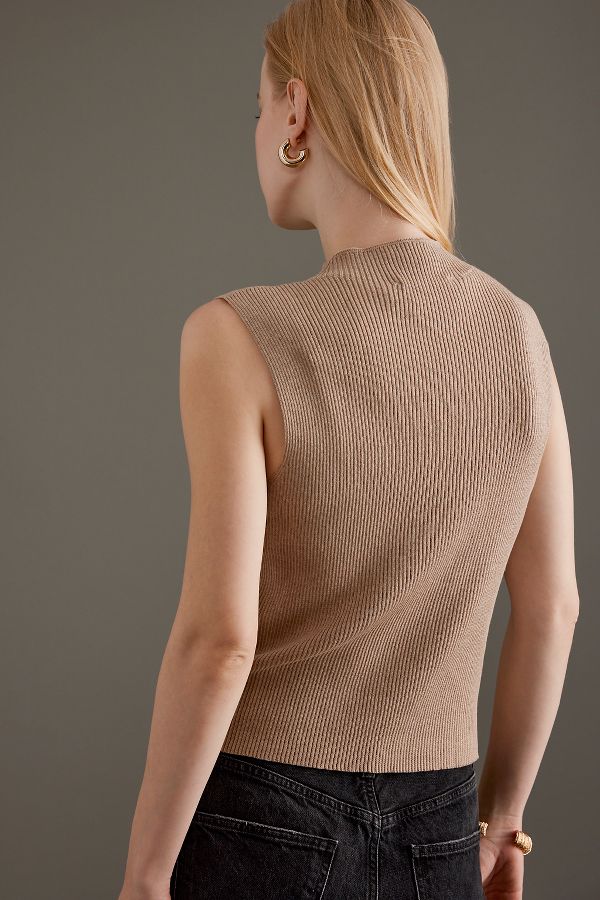 Slide View: 2: Selected Femme Lura Lurex Sleeveless Knit Top