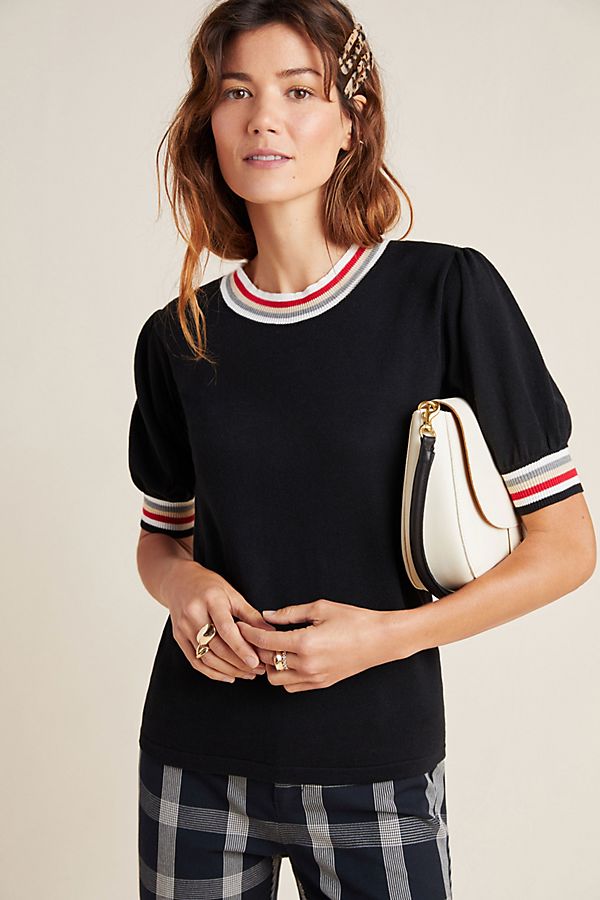 Slide View: 1: Perrotta Puff-Sleeved Sweater