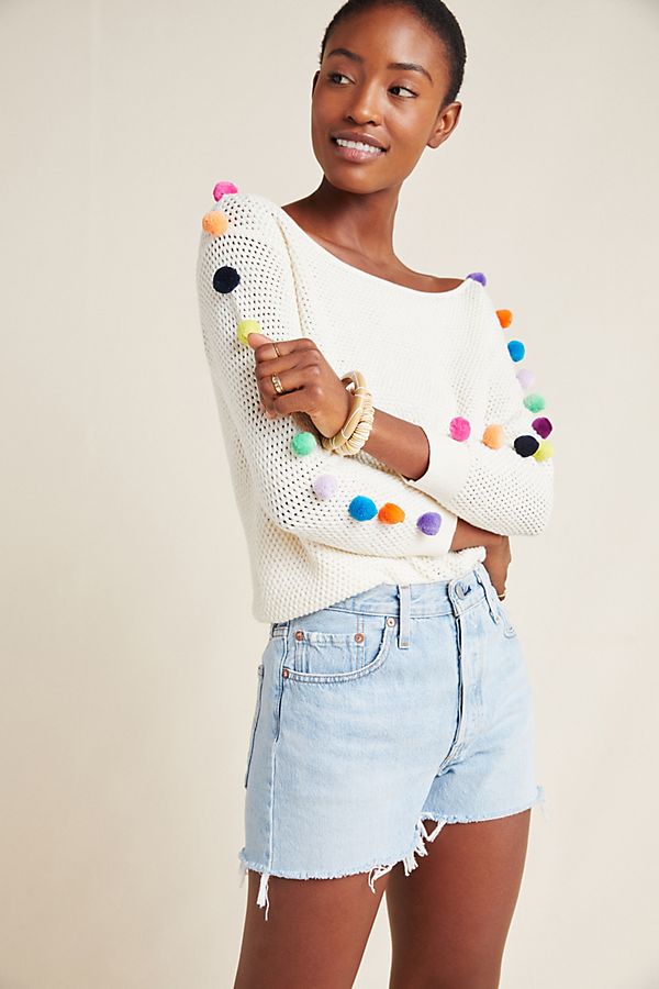 Slide View: 1: Emilia Pommed Pullover