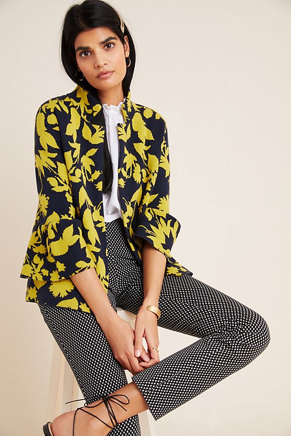 Slide View: 1: Imelda Mock Neck Sweater Jacket