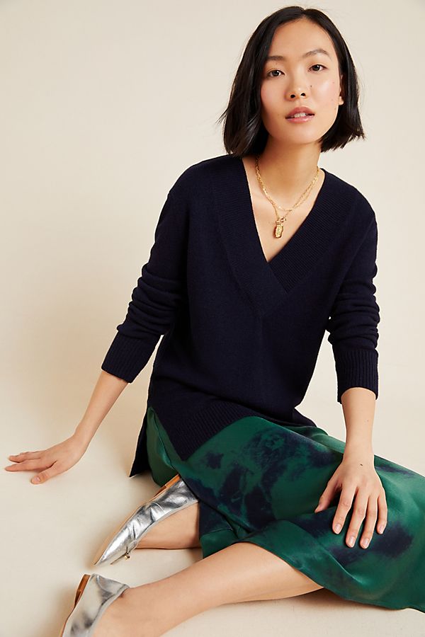 Slide View: 1: Aubrey V-Neck Sweater