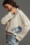 Thumbnail View 1: Animal Theory Linen Cropped Fish Cardigan Sweater