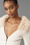 Thumbnail View 4: By Anthropologie Faux-Fur Trim Jumper