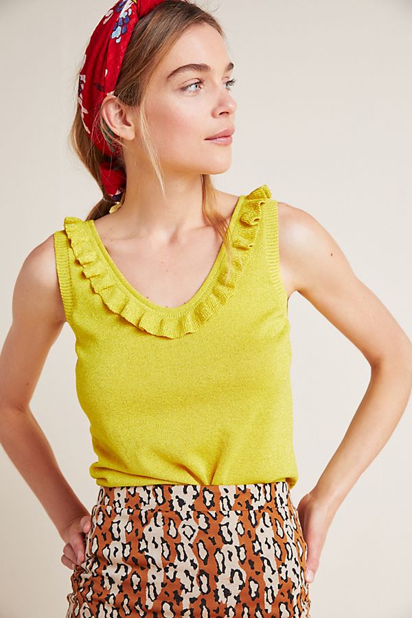 Slide View: 1: Shimmer Sweater Tank
