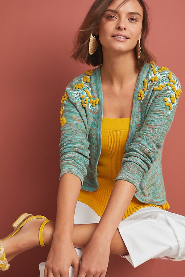 Slide View: 1: Pommed Campsis Cardigan