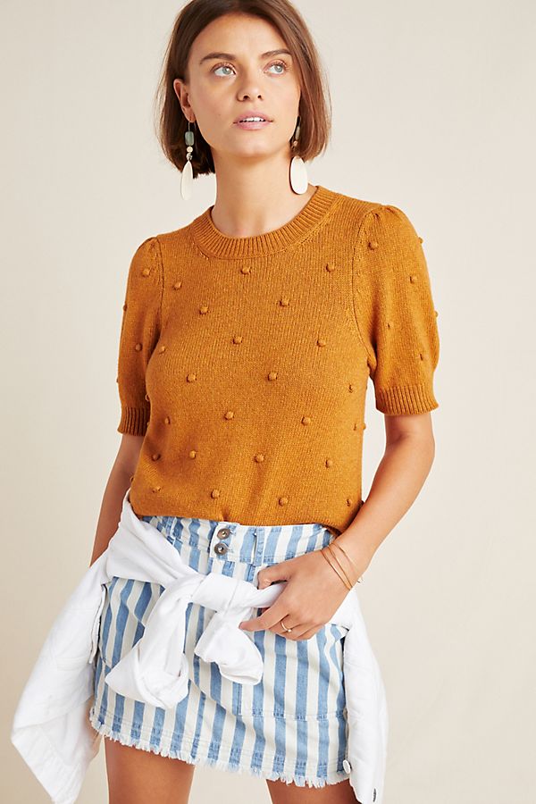 Slide View: 1: Pommed Sweater Top
