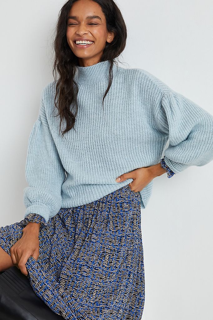 Betty Puff-Sleeved Sweater | Anthropologie
