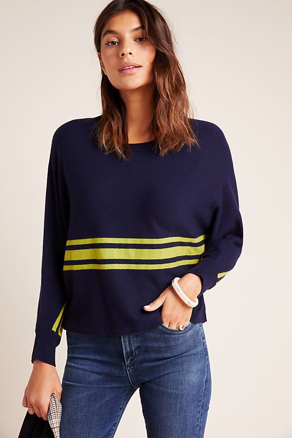 Slide View: 1: Reid Striped Pullover