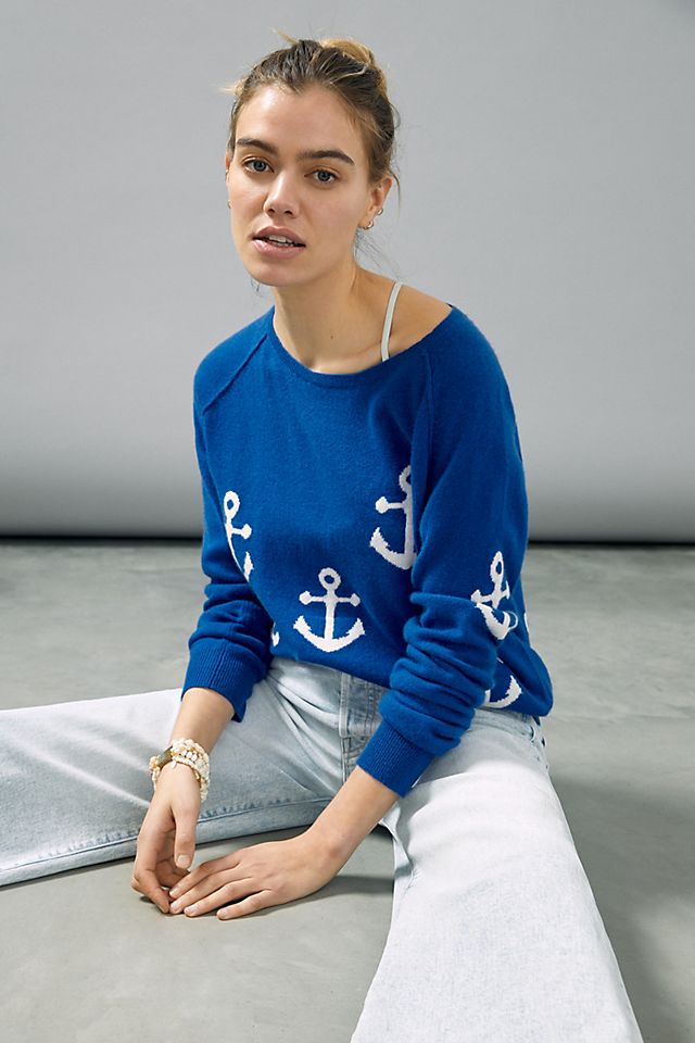 Anchors Away Cashmere Sweater | Anthropologie