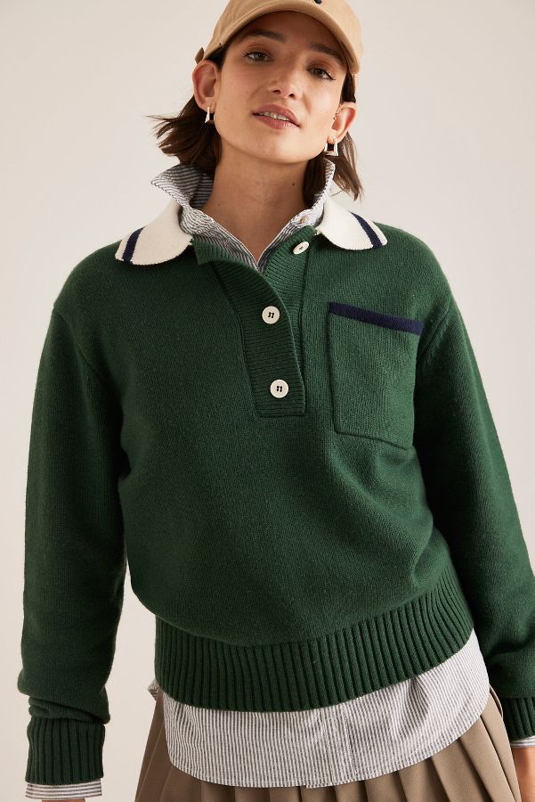 Slide View: 5: ALIGNE Brett Rugby Knitted Jumper