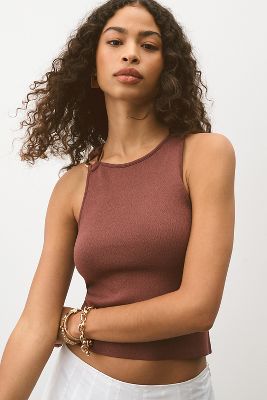 By Anthropologie Cut-In Sweater Tank