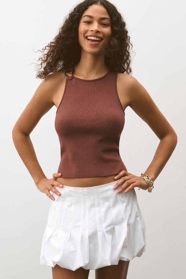 Slide View: 3: By Anthropologie Cut-In Sweater Tank