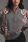 Thumbnail View 4: The Montana Mock-Neck Half-Zip Sweater by Maeve