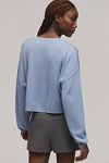 Thumbnail View 3: The Alani Cashmere Sweater by Pilcro: Cropped Crew-Neck Edition