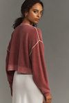 Thumbnail View 2: The Alani Cashmere Sweater by Pilcro: Cropped Crew-Neck Edition