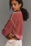 Thumbnail View 3: The Alani Cashmere Sweater by Pilcro: Cropped Crew-Neck Edition