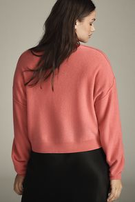 Slide View: 7: The Alani Cashmere Sweater by Pilcro: Cropped Crew-Neck Edition