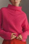 Thumbnail View 4: The Enza Ribbed Cashmere Jumper: Cropped Long-Sleeve Edition