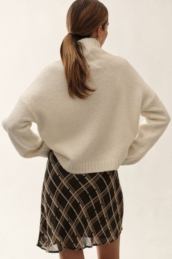 Slide View: 2: The Lennon Wide-Sleeve Turtleneck Sweater by Pilcro