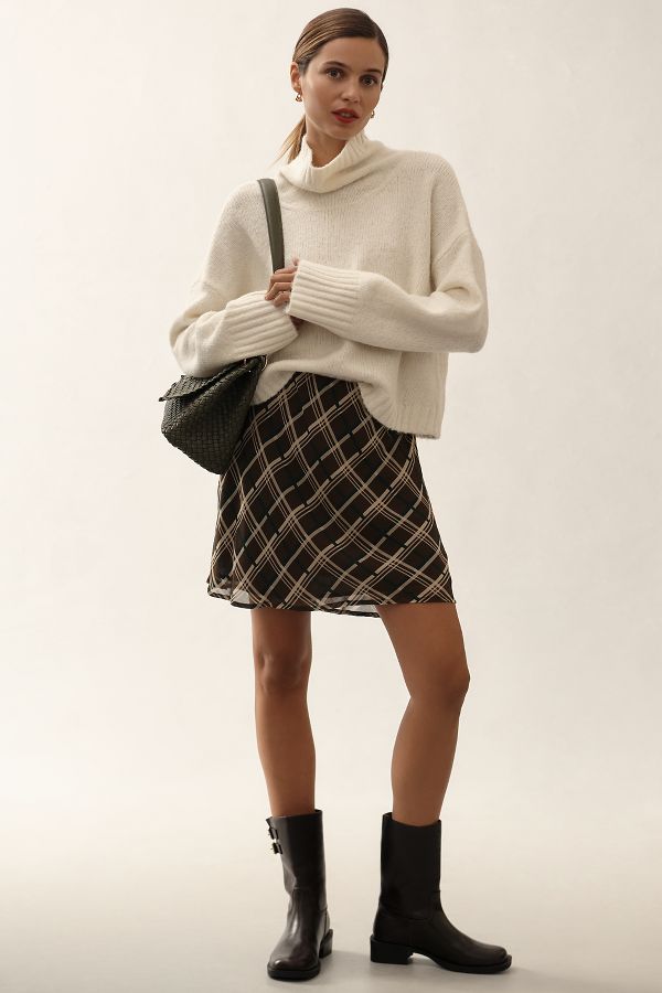 Slide View: 3: The Lennon Wide-Sleeve Turtleneck Sweater by Pilcro