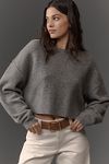 Thumbnail View 1: Pilcro Cropped Crew-Neck Oversized Sweater