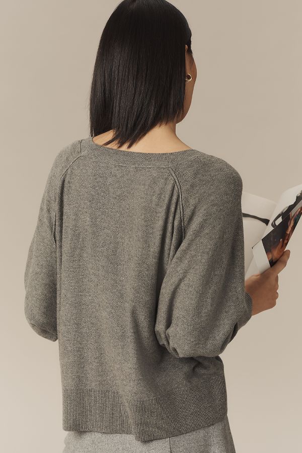 Slide View: 2: Pilcro Merino Wool Scoop-Neck Sweater