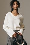 Thumbnail View 1: By Anthropologie Bell-Sleeve V-Neck Jumper