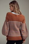 Thumbnail View 2: Maeve Blouson Sleeve Crew-Neck Cardigan Sweater