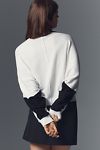 Thumbnail View 2: Maeve Dolman Sleeve Crew-Neck Color-Blocked Sweater