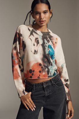 The Goldie Cashmere Long-Sleeve Crew-Neck Sweater