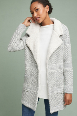 sherpa cardigan