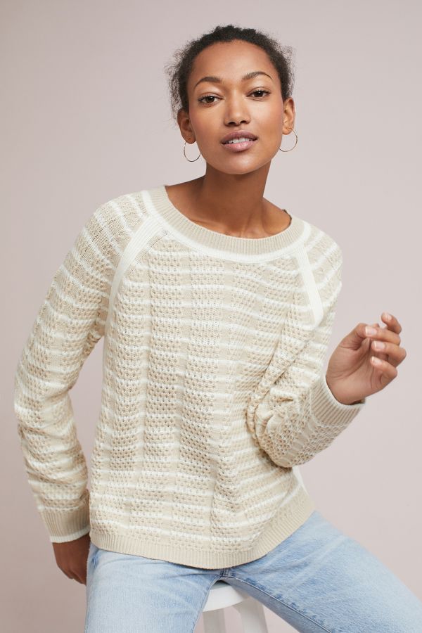 Nola Striped Pullover | Anthropologie