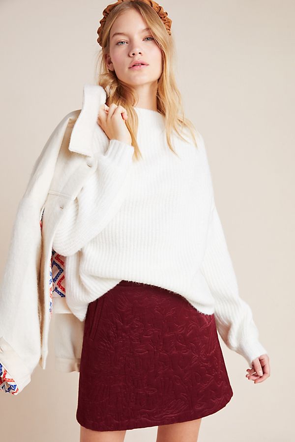 Slide View: 1: Francine Mock Neck Sweater