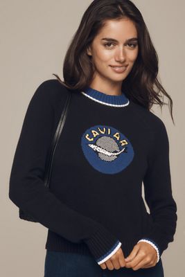 Rachel Antonoff Caviar Intarsia Sweater